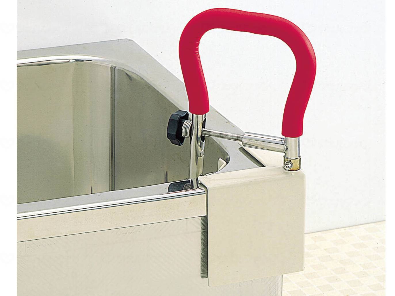 ウェルファンエルグリップ(お風呂用手すり)φ31 レッド