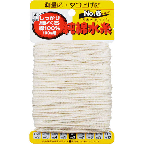 たくみ 純綿水糸 NO.6 3006 1 個