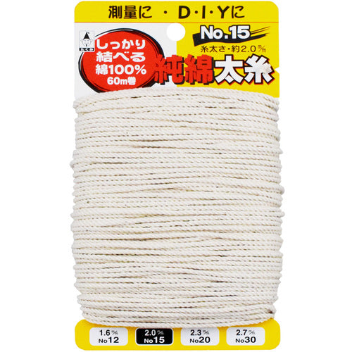 たくみ 純綿水糸 NO.15 3015 1 個