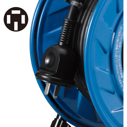 하타야 삼상 200V 옥외용 코드 릴 30m 3.5mm 브레이커 부착 BFS-332M 1대