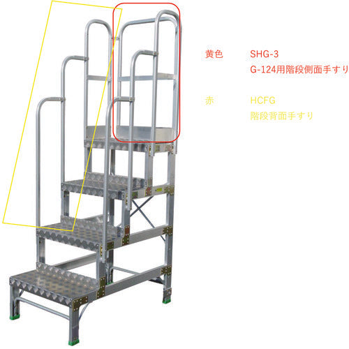 NAKAO G-type rear handrail HCFG 1 piece