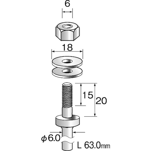 Minimo マンドレール φ6.0穴用 (3本入) PA1501 1 袋