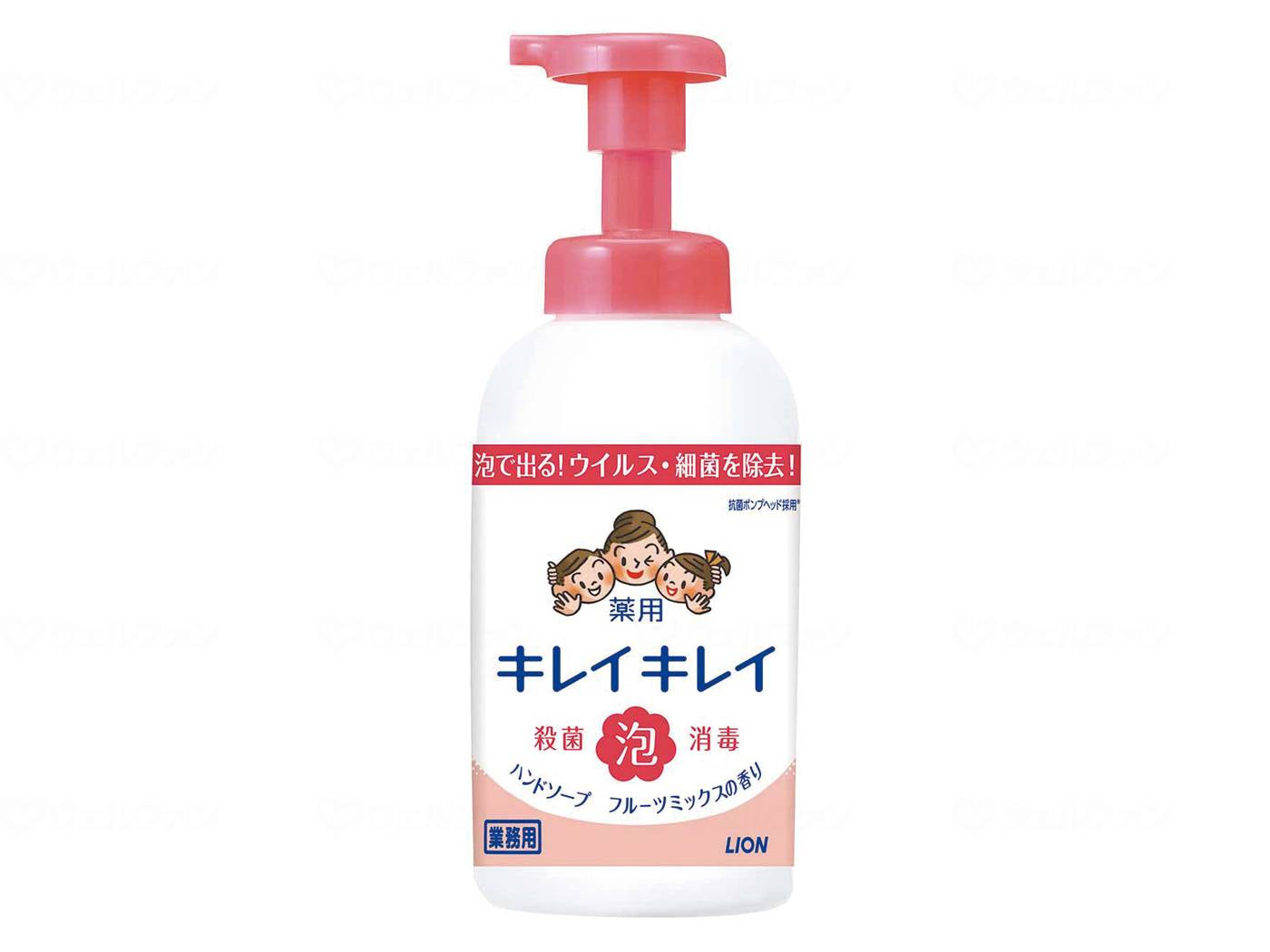 ライオンハイジーンキレイキレイ薬用泡ハンドソープ フルーツミックス 本 550ml