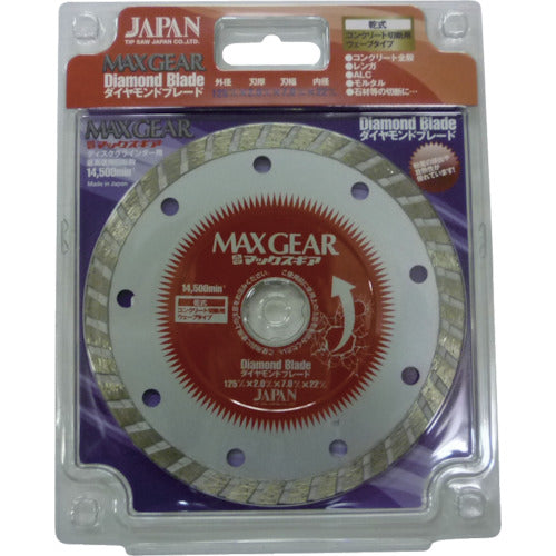 チップソージャパン 『マックスギア ダイヤモンドブレード』 125 ウェーブタイプ MGD-125W 1 個