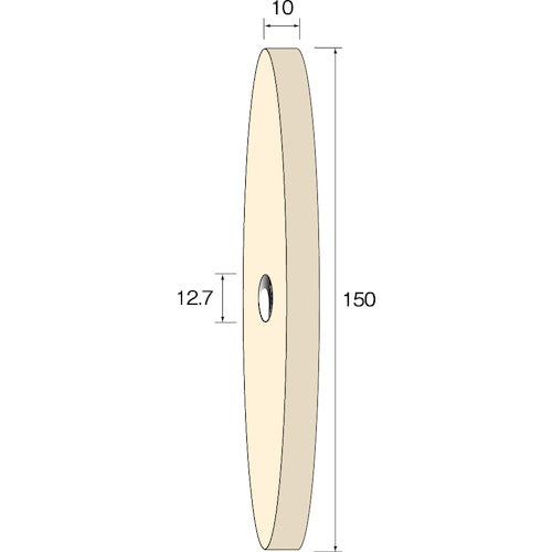 Minimo Felt Wheel Standard φ150×10 NA6241 1 piece