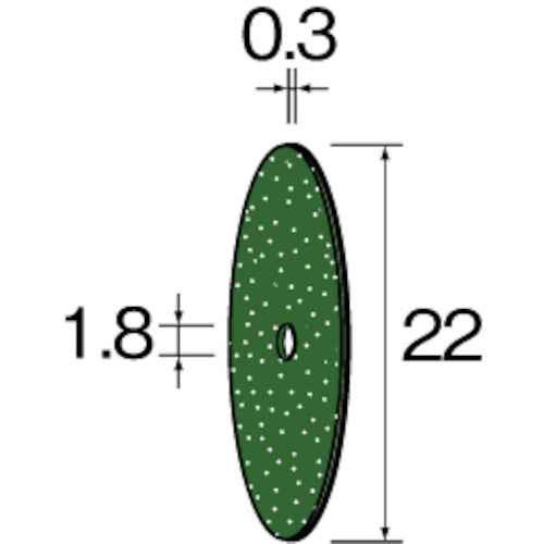 Minimo カッティング砥石 GC φ22×0.3 (10枚入) MC2801 1 袋