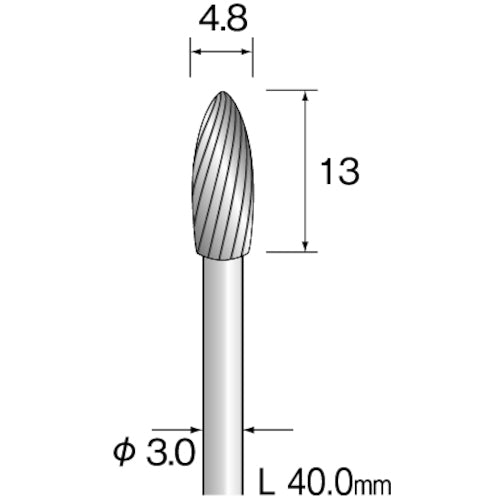 Minimo 초경 커터 나선형 컷 Φ4.8 BC2241 1 개