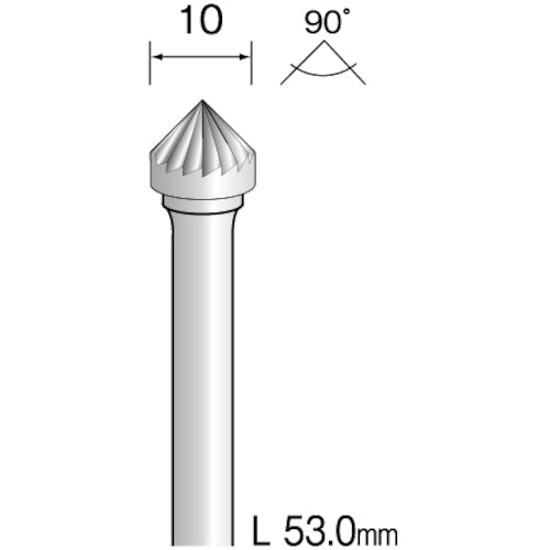 Minimo Carbide Cutter Straight Cut Φ10 BC4224 1 piece
