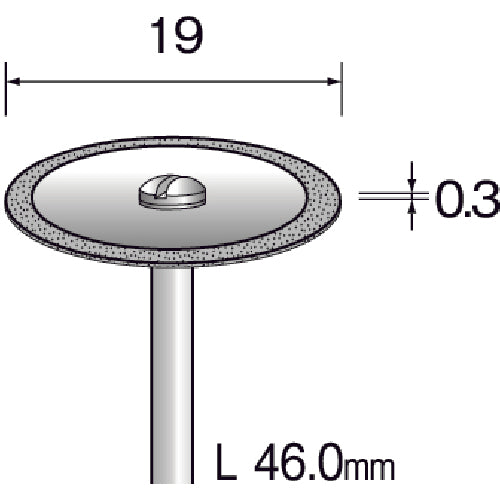 Minimo Metal Bond Diamond Cutting Disc Outer Diameter Φ19 MC1342 1 piece