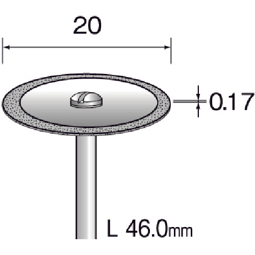 Minimo Metal Bond Diamond Cutting Disc Outer Diameter Φ20 MC1343 1 piece