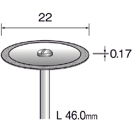 Minimo Metal Bond Diamond Cutting Disc Outer Diameter Φ22 MC1344 1 piece