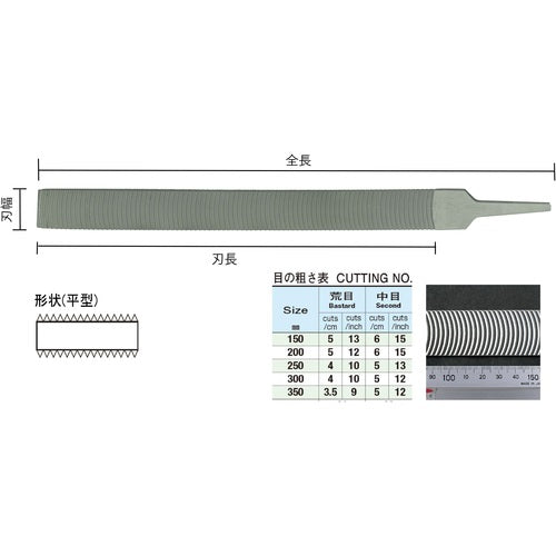 츠 보산 하메 야스리 평 250mm 중목 HI25062 1 개