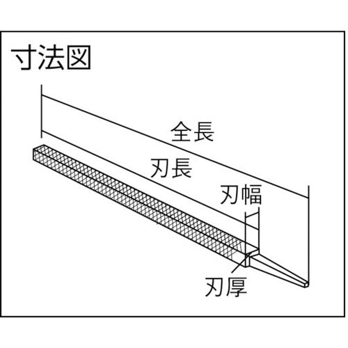 츠보산 철공 야스리 400mm 뿔 중목 KA400-02 1개