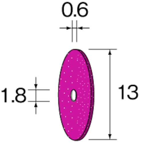Minimo ファイバーストーンホイール #240 φ13X0.6 (2個入) NA2001 1 PK