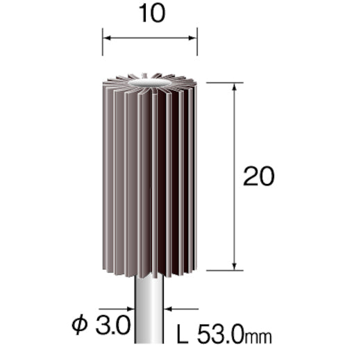 Minimo Radial Sander #320 φ10 (3 pieces) EA1205 1 bag
