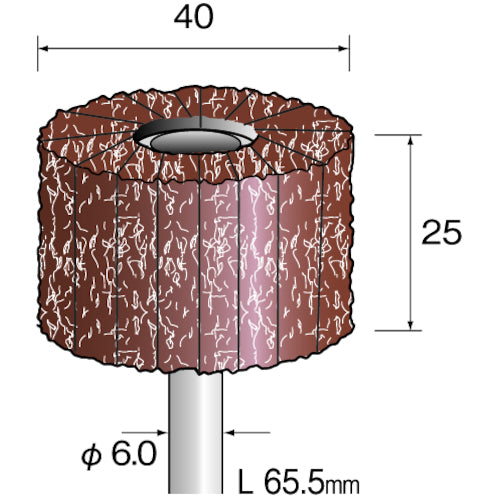 Minimo クッションサンダー 放射#180 Φ40 EA5301 1 本