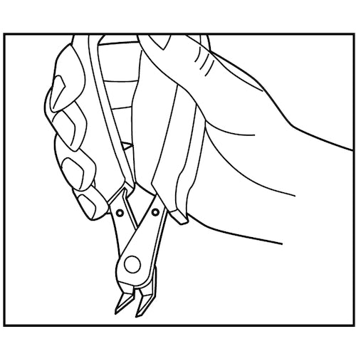 Three Peaks Bent Nippers (with spring) 125mm SP-12 1 piece