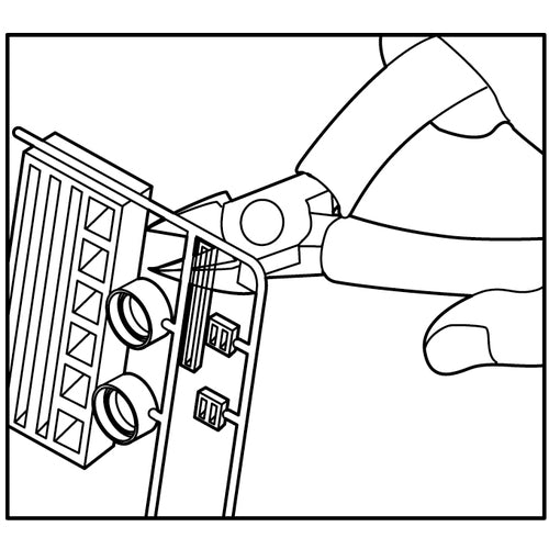 쓰리 피크스 미니 플라스틱 니퍼(스프링 부착) 100 mm MPN-100 1 쵸