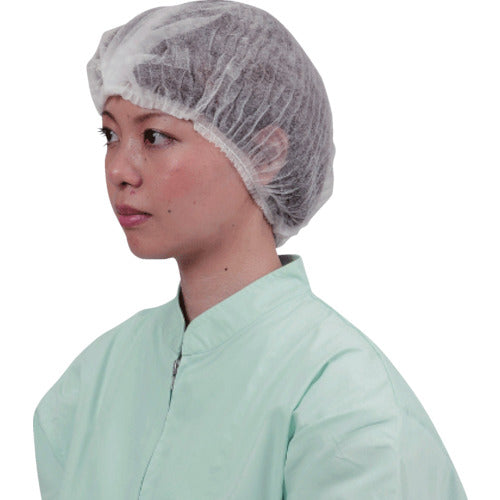 Kawanishi Non-woven Disposable Hair Cap, White, 100 Pieces, 7045W, 1 Box