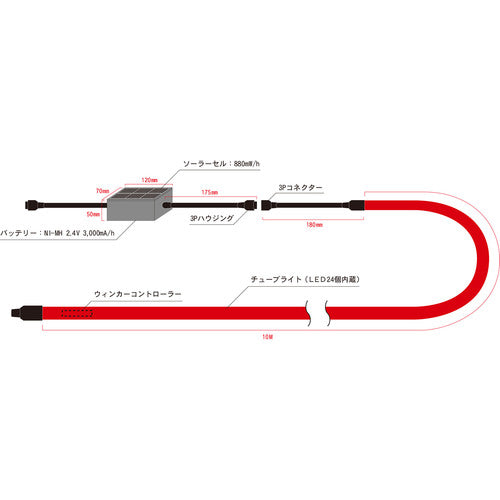 그린 크로스 솔라 튜브 라이트 1107500705 1 개