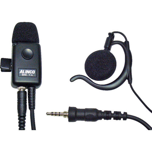 알인코 업무용 이어폰 마이크(귀걸이 이어폰 타입 1핀) EME48A 1개
