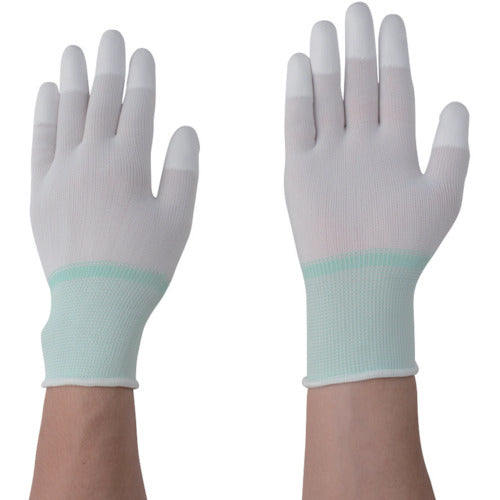 AS AP PU Cool Gloves Overlock Fingertips SS 10 pairs 2-2132-05 1 bag