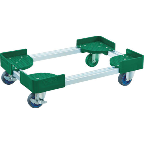 TRUSCO Extendable Container Cart, Inner Dimensions 400-500 x 500-600, AC, with Stopper, FCD-4050-ALG-S, 1 Unit
