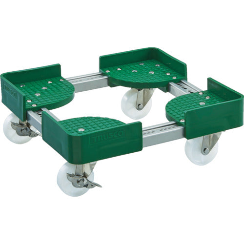 TRUSCO Extendable Container Cart, Inner Dimensions 600-700 x 900-1000, with Stopper, FCD6-6090-S, 1 Unit
