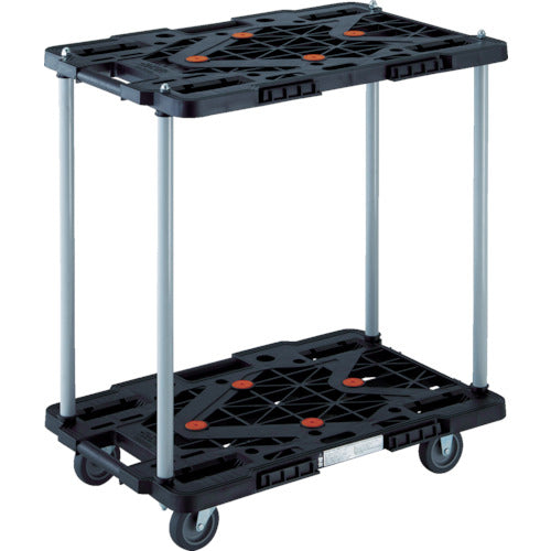 TRUSCO Plastic Cart 2-Tier Route Van 600X400 No Handle White MPK-6020-W 1 Unit