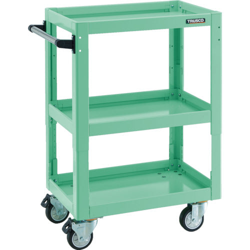 TRUSCO Tool Wagon Dolphin Height Adjustable W600 4-Wheel Swivel Urethane Wheels Young Green DLWS-A963UJ-YG 1 Unit