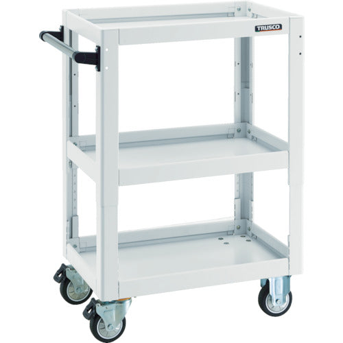 TRUSCO Tool Wagon Dolphin Height Adjustable W600 Urethane Wheels White DLWS-A963U-W 1 Unit
