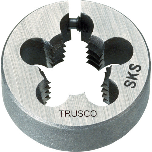 TRUSCO Round Die SKS Unified Coarse Thread 50 Diameter 1UNC8 T50D-1UNC8 1 pc