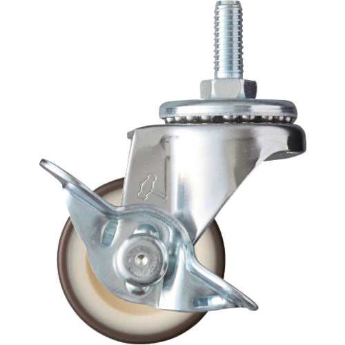 Hammer Screw-in swivel type urethane wheel (nylon wheel) 40mm W3/8 with stopper 415A-2UR40 1 piece