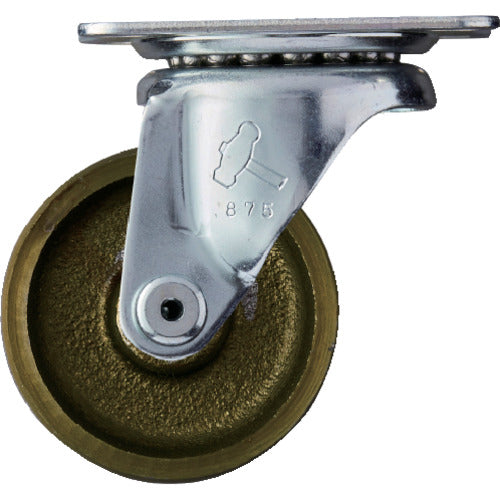 ハンマー プレート式キャスター プレート式キャスター“Gシリーズ”自在式(イモノ車) 車輪径65mm 420G-C65 1 個