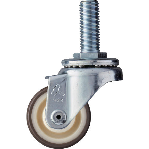 망치 나사 포함 선회식 우레탄 바퀴(나일론 휠 볼 베어링) 50mm 420SA-UB50 1개