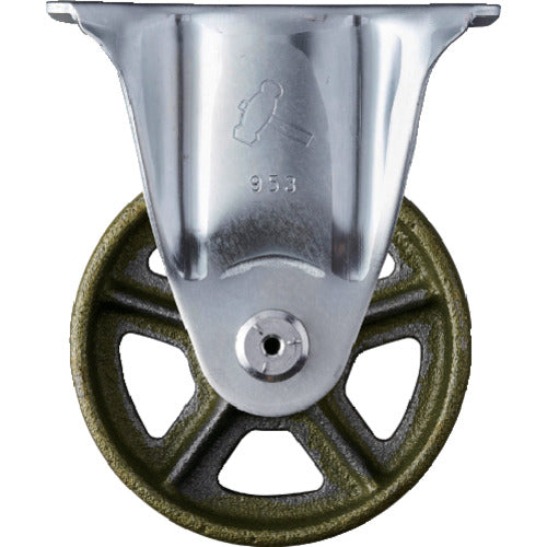 ハンマー プレート式固定鋳物キャスター 100径 Sシリーズ 420SR-C100 1 個