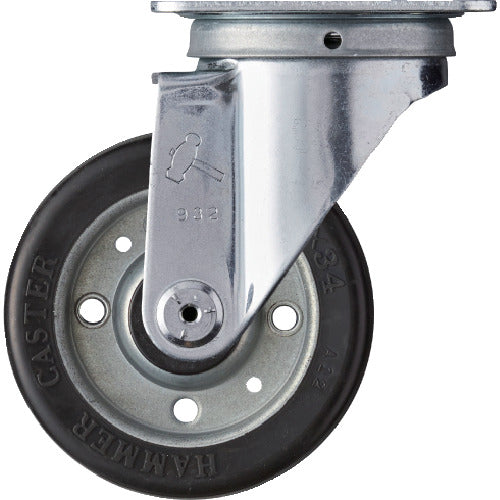 Hammer, flexible wide rubber B wheel, 420S-WRB100, 1 piece