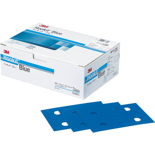 3M Blue Sanding Sheet DF10 75X110mm #120 100 Sheets H/DF10 120 BLU 1 Box