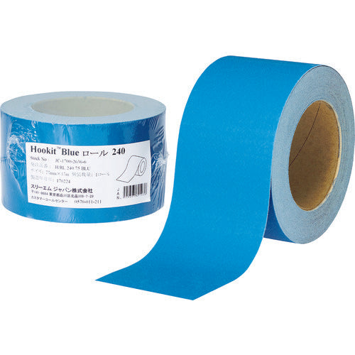3M HUKKITT Blue Sanding Roll 75mm x 15m #240 (1 roll) H/RL 240 75 BLU 1 roll