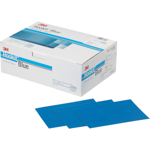 3M Blue Sanding Sheet 75X110mm #120 (100 sheets) H/SHT 120 75X110B 1 box