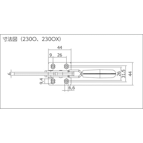 SPEEDY B 【売切廃番】 トグルクランプ スピーディブロック 縦型 230O 230O 1 個