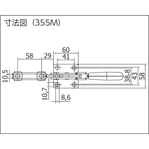 SPEEDY B 【売切廃番】 トグルクランプ スピーディブロック 縦型 355M 355M 1 個