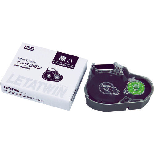 MAX チューブマーカー レタツイン 専用インクリボンカセット LM-IR500B 1 個