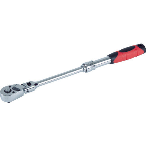 TRUSCO Swivel Telescopic Ratchet Handle 6.35mm TEFRH2 1 pc