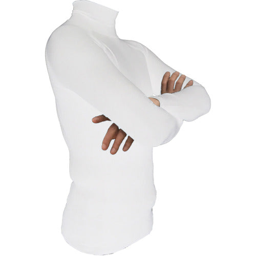 TRUSCCO 벌레 요 UV 쿨 롱 슬리브 이너 화이트 M MUVIN-WM 1 착용