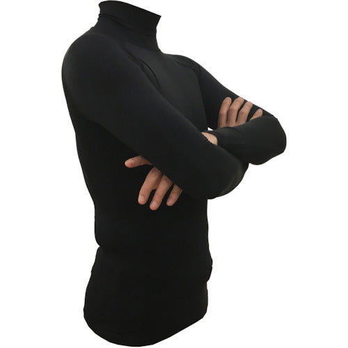 TRUSCCO 벌레 요브 UV 쿨 롱 슬리브 이너 블랙 M MUVIN-BK-M 1 착용