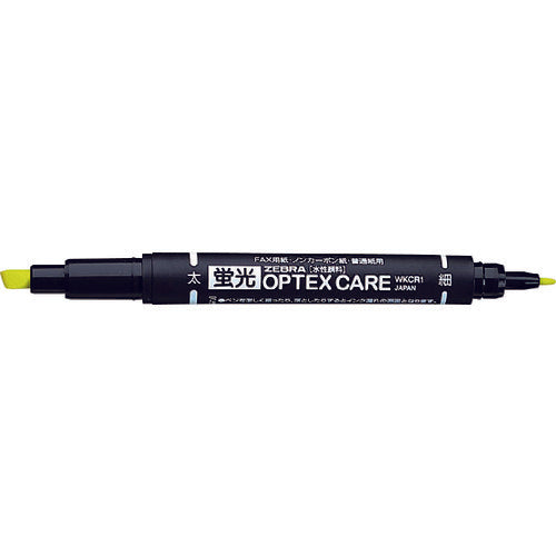 ゼブラ 蛍光オプテックス ケア 黄 WKCR1-Y 1 本