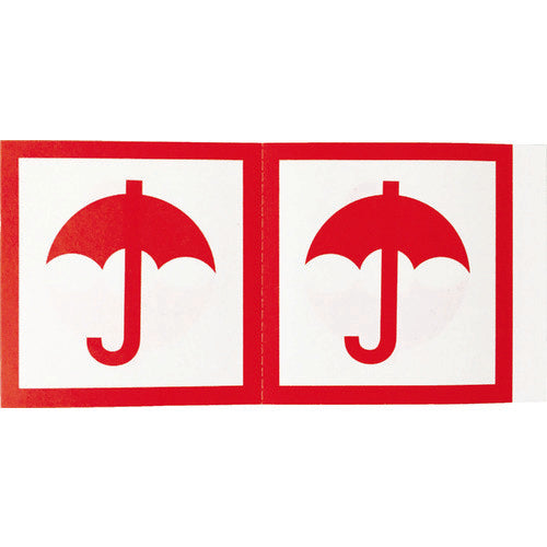 TRUSCO 荷札 「ぬれもの注意」マーク 1シートに4枚入×10シート TNFM-03 1 組