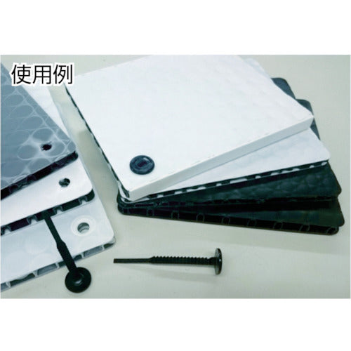 TRUSCO 수지제 결속 타이 암컷 동 타이 4mm~50mm 판 두께용 (20개입) TJK-20 1봉