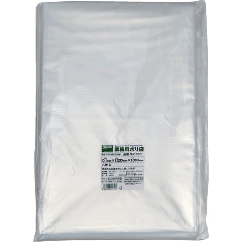 TRUSCO 業務用ポリ袋0.1×150L 5枚入 S-0150 1 袋